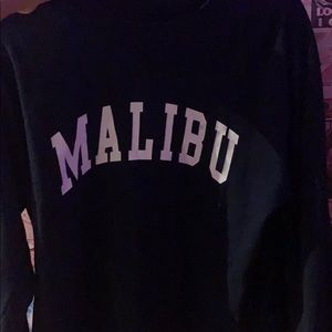 crop sweater MALIBU navy blue brandy